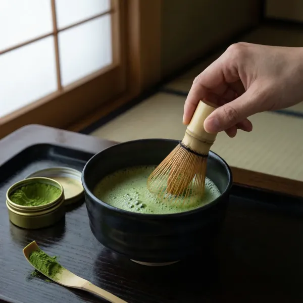 宇治抹茶粉礼盒 含茶筅套装